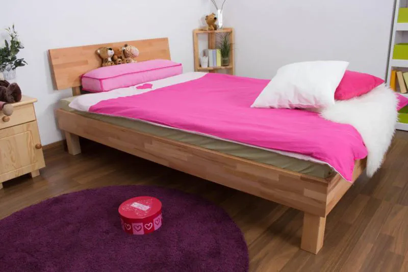 Kernbuche Futonbett 120 x 200 cm geölt Abbildung