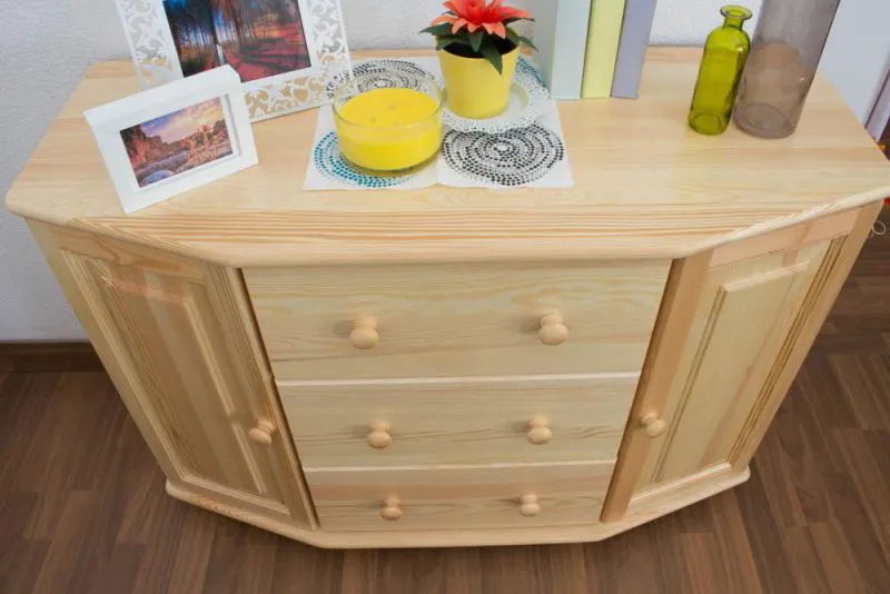 Dielenschrank niedrig, Kommode, Flurschrank, 118 cm breit Abbildung