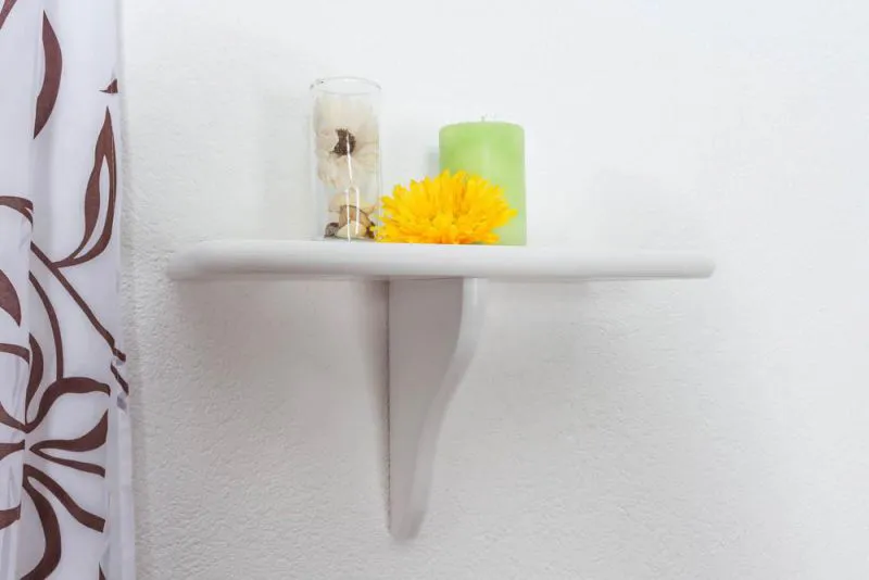 Bücherregal - 40 cm breit, Kiefer Holz-Massiv, Farbe: Weiß Abbildung