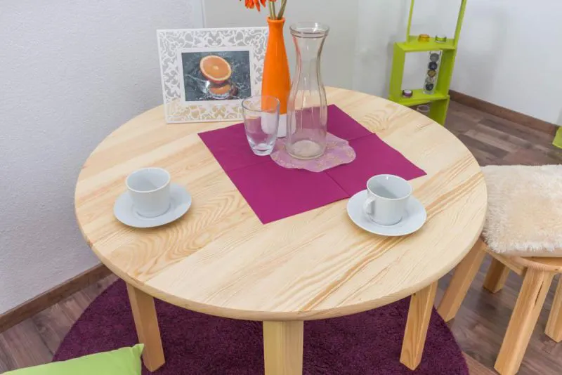 Holztisch 90 x 90 cm massiv Abbildung
