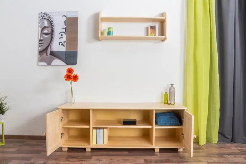 TV-Kommode Massivholz Farbe: Natur 55x156x47 cm Abbildung