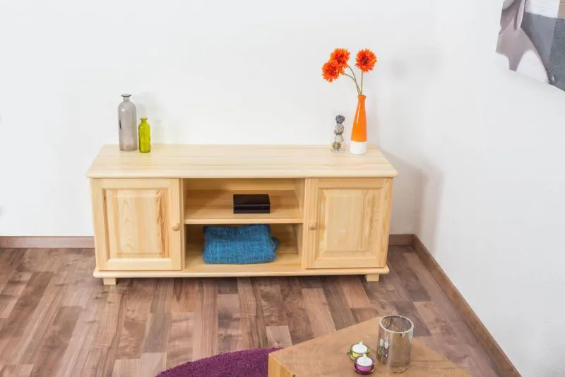 TV-Board Massivholz Farbe: Natur 55x136x47 cm Abbildung