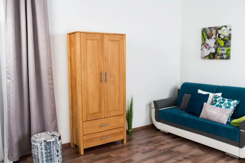 Schrank, Kernbuche Massivholz - 180 x 90 x 40 cm (H x B x T) Abbildung