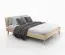 Einzelbett / Gästebett Engordany 10 | Buche Vollholz massiv | lackiert | Liegefläche: 140 x 200 cm | Farbe: Buche | mit stabiler Kopfstütze | zeitloses Design