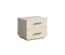 Nachtkommode Ioannina 02, 2er Set, Farbe: Beige, zwei Schubladen, ABS-Kantenschutz, gut kombinierbar, Maße: 48 x 53 x 44 cm, für Schlafzimmer