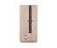 Schlichter Schrank Niel 02, Farbe: Eiche / Anthrazit - Abmessungen: 195 x 90 x 50 cm (H x B x T)