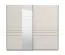 Schiebetürenschrank / Kleiderschrank | 2 Kleiderstangen | Farbe: Kaschmir | ABS-Kanten | Maße: 245 x 61 x 217,5 cm | 2 Fächer | für Schlafzimmer