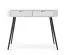 Weißer Schminktisch Makreb 19 mit 2 Schubladen, 80 x 103 x 49 cm, Beine aus Metall in Schwarz, Konsolentisch, Schlafzimmer, Ankleidezimmer, Soft Close