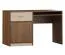 Schreibtisch Pasuruan 19, Farbe: Nuss / Ahorn - Abmessungen: 76 x 124 x 60 cm (H x B x T)