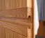 Drehtürenschrank teilmassiv zwei Kleiderstangen Fazenda 02, 1 Spiegeltür, Soft Close System, Natur, Eiche, Maße: 222 x 115 x 61 cm, im modernen Design