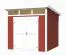 Gartenhaus G267 Schwedenrot - 28 mm Blockbohlenhaus, Grundfläche: 5,97 m², Pultdach