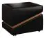 Wohnzimmermöbel Wohnzimmer Komplett - Set A Postira, 11-teilig, teilmassiv, Farbe: Walnuss / Schwarz