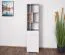 Jugendzimmer - Regal Lede 08, Farbe: Grau / Eiche / Weiß - Abmessungen: 190 x 45 x 40 cm (H x B x T)