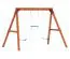 Spielturm KidsFun | Doppelschaukel und Turntrapez mit Ringen | 299 x 180 x 208 cm | 7 Bohrlöcher für diverse Schaukeltypen | klemmfreie Ketten