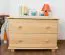 Nachtkommode Natur 55x80x42 (HxBxT) Kiefer massiv, 2 Schublade(n) Abbildung