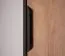 Eckkleiderschrank begehbar, Farbe: Grau / Eiche - Abmessungen: 195 x 145 x 95 cm (H x B x T)