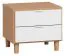 Schlafzimmer Komplett - Set "Arbolita", 7-teilig, Farbe: Eiche / Weiß