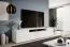 Schlichter TV-Unterschrank / TV-Möbel mit Push-to-open Funktion Zapopan 119, hochwertige Verarbeitung, Farbe: Weiß, Maße: 42 x 180 x 40 cm, ein Kabelloch, vier Fächer