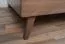 Doppelbett / Gästebett Engordany 08 | Buche Vollholz massiv | lackiert | Liegefläche: 160 x 200 cm | Farbe: Walnuss | mit hoher Kopfstütze | ästhetisches Design