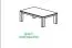 Couchtisch teilmassiv Farbe: Natur 39x120x75 cm Wohnzimmermöbel Wohnzimmereinrichtung