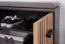 Garderobe Ringerike 02, Farbe: Anthrazit / Eiche Artisan - Abmessungen: 203 x 90 x 32 cm (H x B x T), mit Sitzkissen
