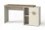 Schreibtisch Maräne 08, Farbe: Kaschmir / Eiche Artisan - Abmessungen: 79 x 130-170 x 54 cm (H x B x T)