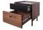 Schlafzimmer Komplett - Set A Mairenke, 5-teilig, Farbe: Walnuss / Schwarz matt