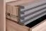 Kommode mit 5 Schubladen Niel 17, Farbe: Eiche / Anthrazit - Abmessungen: 95 x 135 x 40 cm (H x B x T)