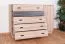 Kommode mit 5 Schubladen Niel 17, Farbe: Eiche / Anthrazit - Abmessungen: 95 x 135 x 40 cm (H x B x T)