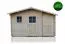 Gartenhaus 4,14 x 4,4 Meter (inkl. Dach) | Naturbelassen | Satteldach | 28 mm Blockbohlen Abbildung