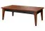 Beistelltisch Couchtisch Eiche teilmassiv Farbe: Nuss 41x120x70 cm Abbildung