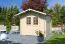Holz-Gartenhaus 3,48 x 2,69 Meter (inkl. Dach) | Natur | Satteldach | 28 mm Blockbohlen-Haus Abbildung