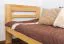 Kinderbett 80 x 200 cm | Massivholz: Kiefer | Natur Lackiert Abbildung