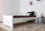 Kinderbett 80 x 200 cm | Massivholz: Buche | Weiß Lackiert Abbildung
