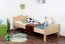 Kinderbett 80 x 200 cm | Massivholz: Buche | Natur Lackiert Abbildung