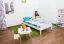 Futonbett Kiefer 90 x 200 cm Weiß mit Lattenrost Abbildung