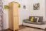 Kleiderschrank, Farbe: Natur 190x47x60 cm Abbildung