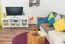 TV-Lowboard Landhausstil Massivholz Farbe: Weiß 55x136x47 cm Abbildung