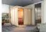 Sauna "Aleksi" SET mit Kranz und Ofen 9 kW - 210 x 210 x 202 cm (B x T x H)