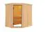 Sauna "Mika" mit bronzierter Tür - Farbe: Natur - 151 x 196 x 198 cm (B x T x H)