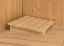 Sauna "Eetu" SET mit Kranz Inkl. Ofen externe Steuerung easy 9 kW Edelstahl - 165 x 165 x 202 cm (B x T x H)