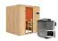 Sauna "Eemil" SET mit Ofen BIO 9 kW Edelstahl - 196 x 170 x 198 cm (B x T x H)
