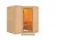 Sauna "Tjara 1" AKTION Farbe: Natur - 193 x 184 x 209 cm (B x T x H)