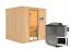 Sauna "Jonina" SET - Farbe: Natur, Ofen BIO 9 kW - 196 x 178 x 198 cm (B x T x H)