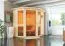 Sauna "Tjelvar 1" SET mit Kranz und Ofen BIO 9 kW - 210 x 184 x 202 cm (B x T x H)