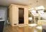 Sauna "Jonna" SET mit Kranz und graphitfarbener Tür - Farbe: Natur, Ofen 9kW - 224 x 210 x 206 cm (B x T x H)