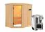 Sauna "Ole" SET mit Klarglastür & Ofen BIO 3,6 kW - 151 x 196 x 198 cm (B x T x H)