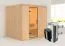 Sauna "Agnar" SET mit Klarglastür & Ofen 3,6 kW - 196 x 170 x 198 cm (B x T x H)