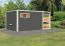 Saunahaus "Iida" Farbe: Terragrau - 508 x 276 cm (B x T), Grundfläche: 13,1 m²