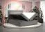 Boxspringbett mit modernen Design Pirin 30, Farbe: Blau - Liegefläche: 180 x 200 cm (B x L)